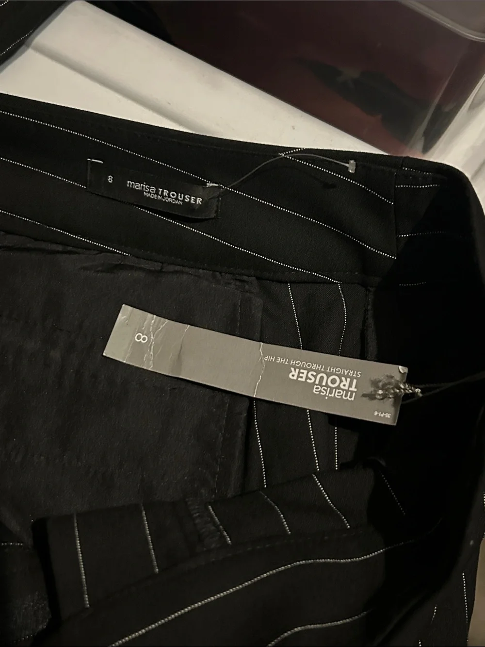 NWT‎ LOFT Women's Trousers in Pinstripe- Marisa Fit